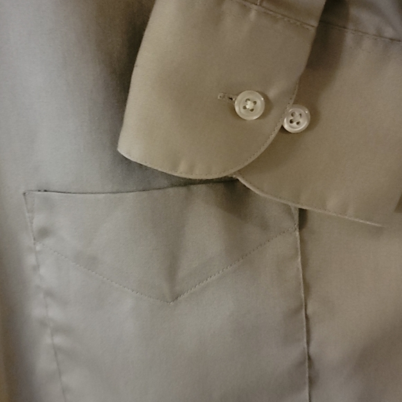 Geoffrey Beene Dress Shirt Sz 16 1/2 34/35 Sateen - Picture 3 of 6